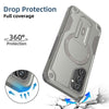 For Samsung Galaxy A54 5G Armor MagSafe Holder PC Hybrid TPU Phone Case(Grey)