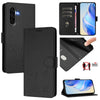 For Samsung Galaxy A56 5G Smile Embossing RFID Leather Phone Case(Black)