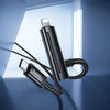 hoco U135 USB-C / Type-C to 8 Pin, USB-C / Type-C Incredible 2 in 1 Charging Data Cable, Length:1m(Black)