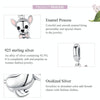 925 Sterling Silver Pendant Dog Chihuahua Charm DIY Bracelet Accessories