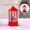 Red Santa Claus Pattern Christmas Simulation Flame LED Lamp Desktop Decoration