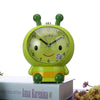 Creative Home Day Cartoon Flower Bee Talking Student Alarm Clock(Green)