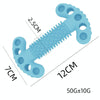 TPR Dog Chew Toy, Bone Shaped, Teeth Cleaning, Light Blue, Small/Medium