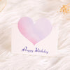 100 PCS A368 Heart Shape Thanks Greeting Card(Happy Birthday)