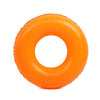 Cartoon Pattern Double Airbag Thickened Inflatable Swimming Ring Crystal Swimming Ring, Size:70 cm(Orange)