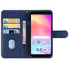 Leather Phone Case For Alcatel TCL A3X A600DL(Blue)