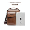 Universal Fashion Casual Men Shoulder Messenger Bag Handbag, Size: L (24cm x 20cm x 6cm)(Khaki)