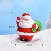 5pcs Christmas Cute Micro Landscape DIY Bonsai Decoration Snowscape Ornament, Style: No.13 Santa Claus