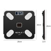 ISCRLE7 Smart Weight Scale Bluetooth Body Fat Measuring Instrument Charging Model(Bright Black)