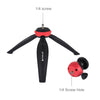 PULUZ 20cm Pocket Plastic Tripod Mount with 360 Degree Ball Head for Smartphones, GoPro, DSLR Cameras(Red)