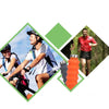 500ml Outdoor Sports Silicone Telescopic Cup Portable Foldable Travel Water Kettle(Orange Handle Lid)