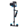 YELANGU 38.5-61cm Carbon Fiber Handheld Stabilizer for DSLR & DV Digital Video & Cameras, Capacity Range 0.5-3kg(Blue)