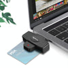 Rocketek CSCR3 Smart CAC Card Reader Type-c Bank Tax Declaration SIM Card/IC Card ID Card Reader(Black)