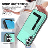 For Samsung Galaxy A24 4G CX01 Detachable Magsafe Magnetic Card Bag Phone Case(Mint Green)
