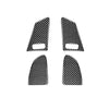 4 PCS Car Carbon Fiber Window Lifting Button Decorative Stickers for Volvo V60 / XC60 2010-2017 / S60 2010-2018, Left and Right Drive Universal