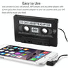 3.5mm Jack Plug CD Car Cassette Stereo Adapter Tape Converter AUX Cable CD Player(Black)