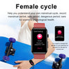 Smart Watch Ring ECG Temperature Heart Rate Blood Pressure Health Bluetooth Talking Watch, Color: Blue Silicone