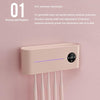 M01 Ultraviolet Sterilization Electric Toothbrush Sterilization Rack Drying Toothbrush Sterilizer, Style:Toothbrush Holder(White)