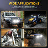 S11 Motorcycle Gourd Eye Lens Spotlight, Style:White Light Circle