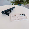 For Samsung Galaxy S23+ 5G Wristband Leather Love Holder Card Bag Phone Case(Black)
