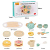 KABI Children Simulation Wooden Pretend Play Toy Kindergarten Parent-Child Interactive Toy, Style: Tea Set
