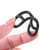 4pcs /Set Bicycle Headlight Silicone Strap Tail Light Fixed Leather