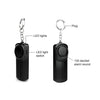 130dB Personal Safety Alarm Keychain with LED Light - White