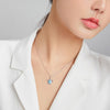 S925 Sterling Silver Blue Turtle Women Nacklace Jewelry