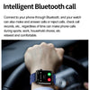 ET580 2.04 inch AMOLED Screen Sports Smart Watch Support Bluetooth Call /  ECG Function(Blue Silicone Band)