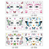 10 PCS Waterproof Music Festival Glitter Tattoo Stickers(LG-001)