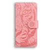 For Realme 13+ Global Tiger Embossing Pattern Flip Leather Phone Case(Pink)