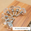 30mm K9 Clear Crystal Glass Chromium-plated One-hole Drawer Handle(Transparent)