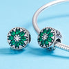 S925 Sterling Silver Pendant Summer Green Beads DIY Bracelet Necklace Accessories