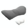 Car Supplies Lumbar Support Memory Foam Car Backrest Lumbar Cushion Seat Cushion Lumbar Pillow, Colour: 4D Grid Dark Gray