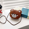 Children Mini Cute Cartoon Single Shoulder Bags(Brown Bear)