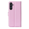 For Samsung Galaxy A26 5G Litchi Texture Horizontal Flip Leather Phone Case with Holder(Pink)