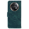 For Realme 13+ Global Tiger Embossing Pattern Flip Leather Phone Case(Green)