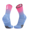Thickened High-Top Sports Socks Non-Slip Mid-Tube Socks, Size: Free Size(Sky-blue Pink)