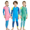 DIVE & SAIL LS-18822 Children Diving Suit Outdoor Sunscreen One-piece Swimsuit, Size: M(Girl Green)