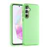 For Samsung Galaxy A35 5G Frosted Translucent TPU Hybrid PC Full Coverage Phone Case(Green)