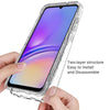 For Samsung Galaxy A05 Shockproof Clear Gradient PC + TPU Phone Case(Transparent)