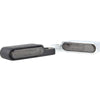 2 PCS Motorcycle Handle Turn Light Metal LED Indicator Light(Silver)