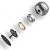 Fully Disassembled Rotating Tabletop Ball Decompression Gyroscope Tabletop Toy, Specification:Diameter 45mm(Black)