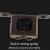 5pcs Antique Old- Style Short Foot Door Clip Buckle Household Closet Cabinet Door Catches, Style: Without Screw(Gold)