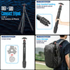 Fotopro DIGI-500 Camera Smartphone Tripod Holder with MH-8 Ballhead (Black)