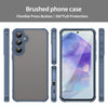 For Samsung Galaxy S25+ 5G Fan Dun Series TPU Hybrid PC Frosted Phone Case(Blue)