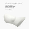 Car Supplies Lumbar Support Memory Foam Car Backrest Lumbar Cushion Seat Cushion Lumbar Pillow, Colour: Crystal Velvet Light Gray