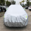 PEVA Anti-Dust Waterproof Sunproof SUV Car Cover with Warning Strips, Fits Cars up to 4.8m(187 inch) in Length