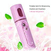 Facial Steamer Nano Steamer Handy  Face Moisture Sprayer Rechargeable Mini USB Charging Automatic Alcohol Sprayer(Light purple)