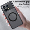 For Xiaomi Redmi K70 Pro MagSafe Armor Clear TPU Hybrid PC Phone Case(Scrub Black)
